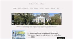 Desktop Screenshot of cotuitlibrary.org
