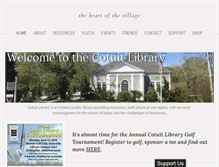 Tablet Screenshot of cotuitlibrary.org